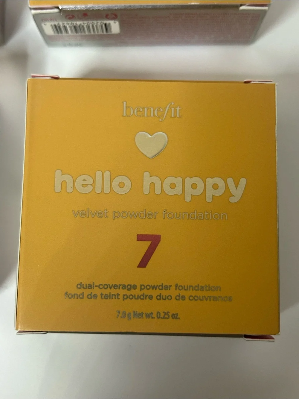 Benefit Hello Happy Velvet Powder Foundation #7 0.25 OZ Lot Of 4. ‎ New in box